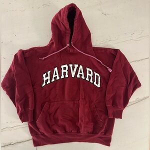 Harvard Hoodie Authentic Life Apparel Pullover Men's Size Large College Maroon